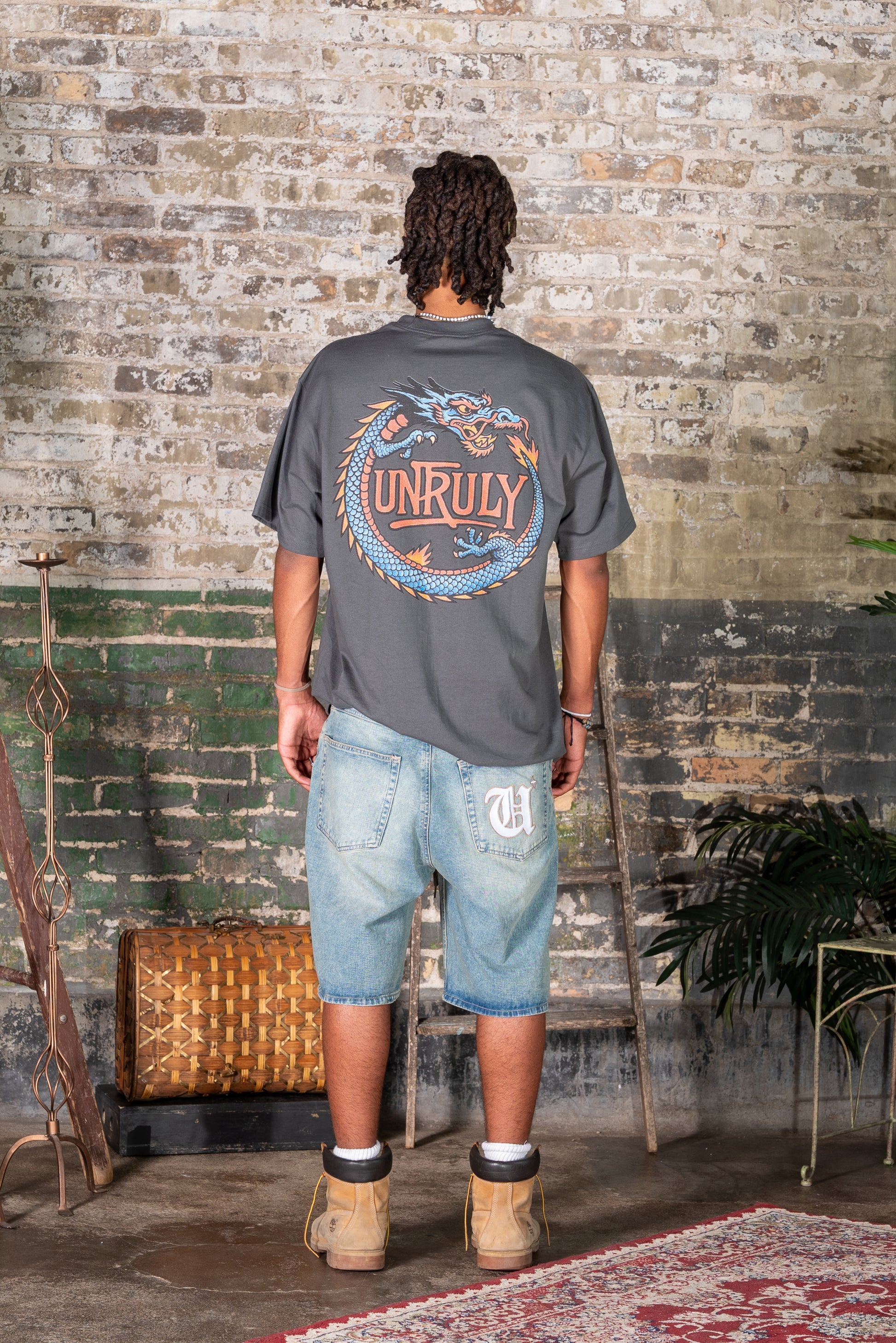 "SERPENT" T-SHIRT (DARK-GRAY)