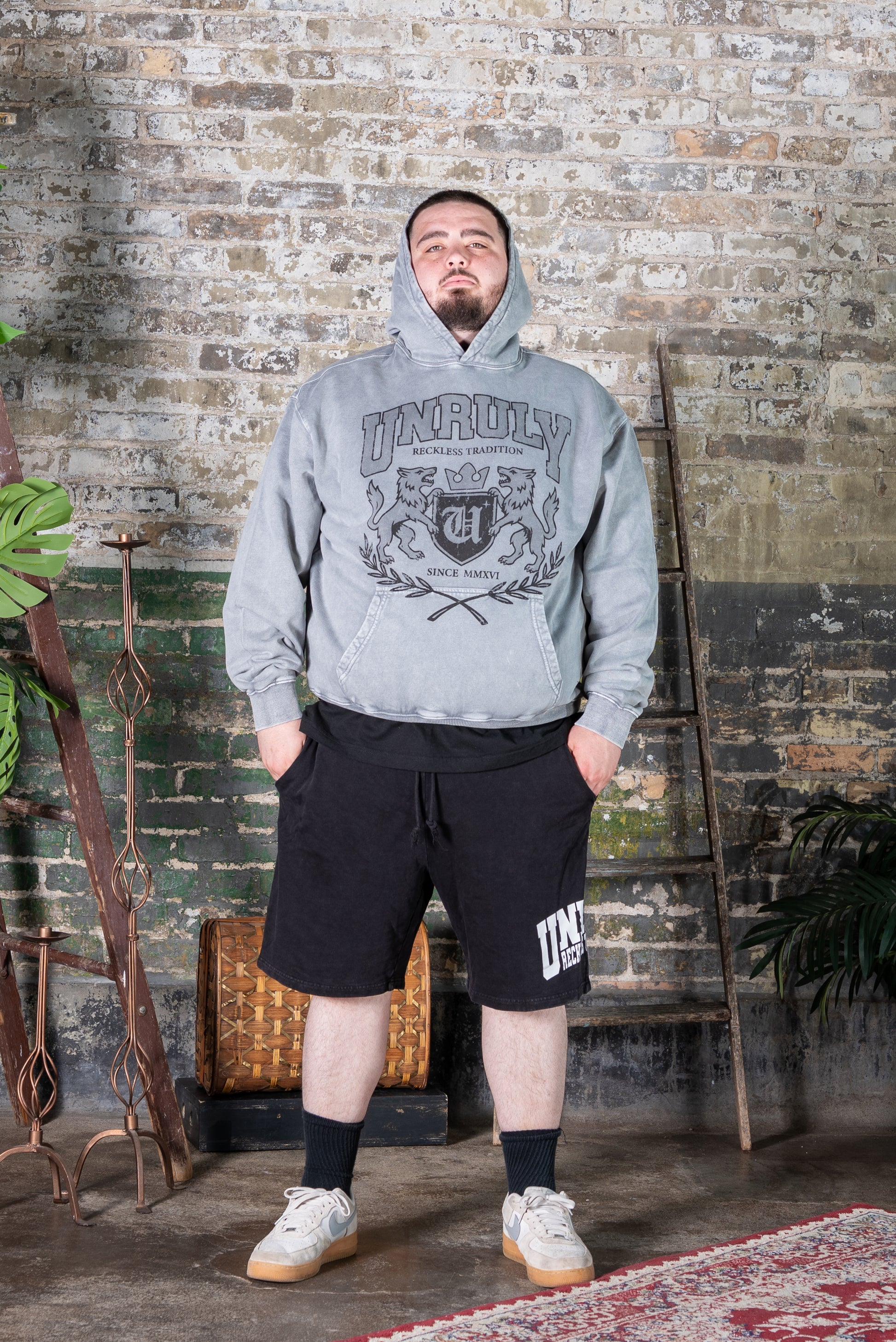 "VARSITY" SWEAT SHORTS