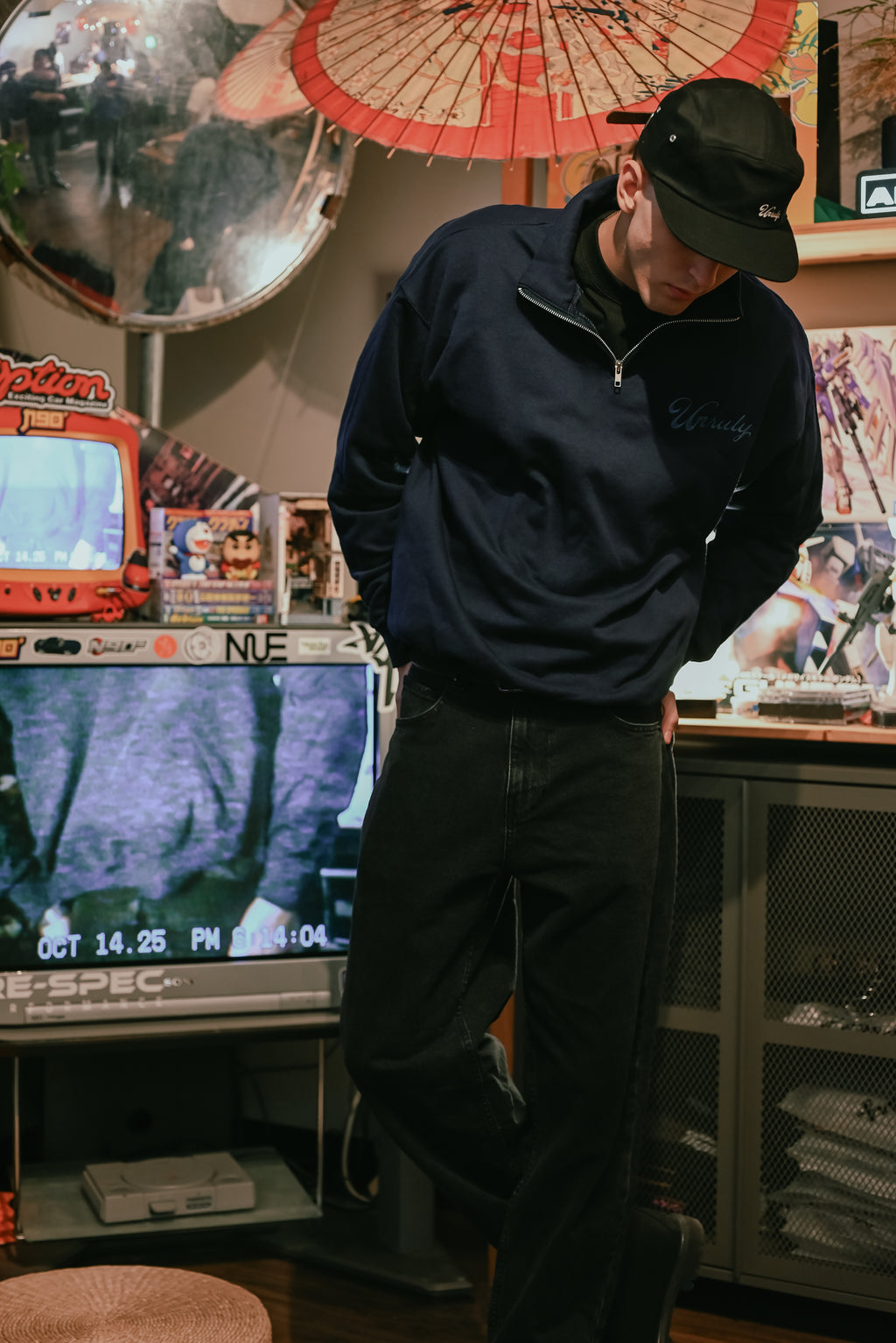 LOGO QUARTER-ZIP PULLOVER