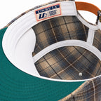Khaki Plaid Ballcap