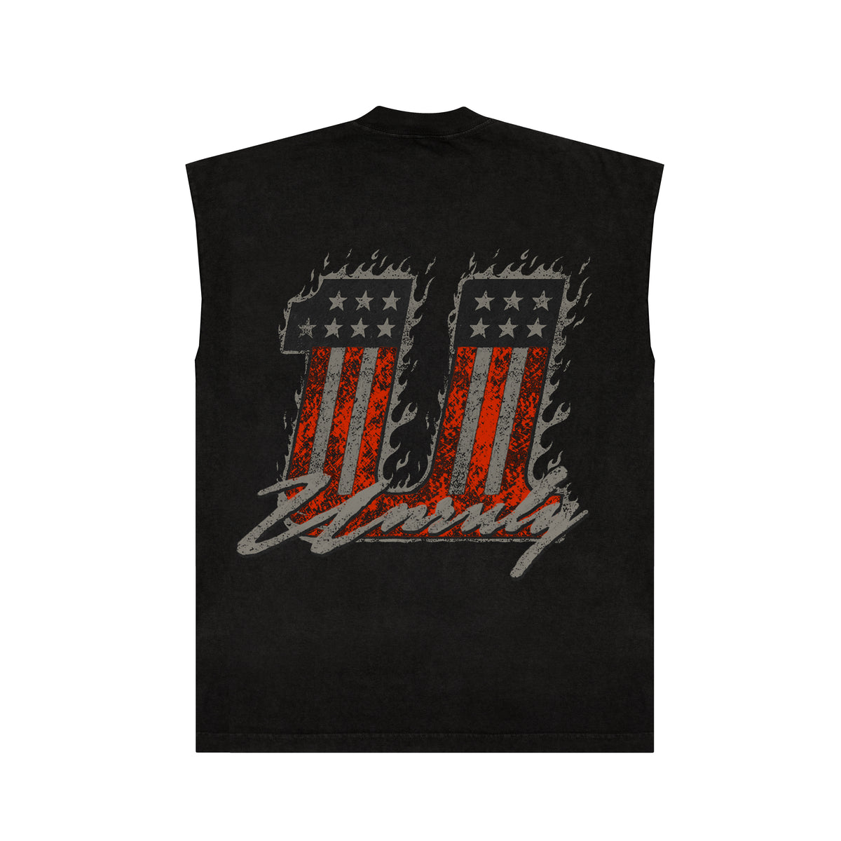 "FLAMES" MUSCLE TEE