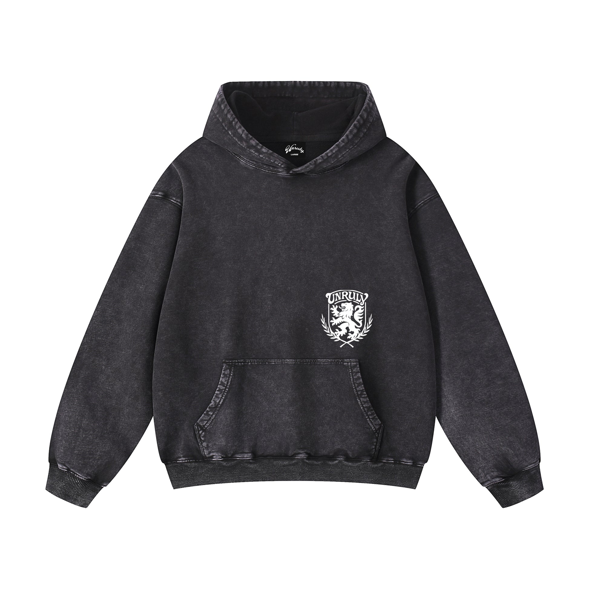 "CREST" PULLOVER HOODIE (BLACK)