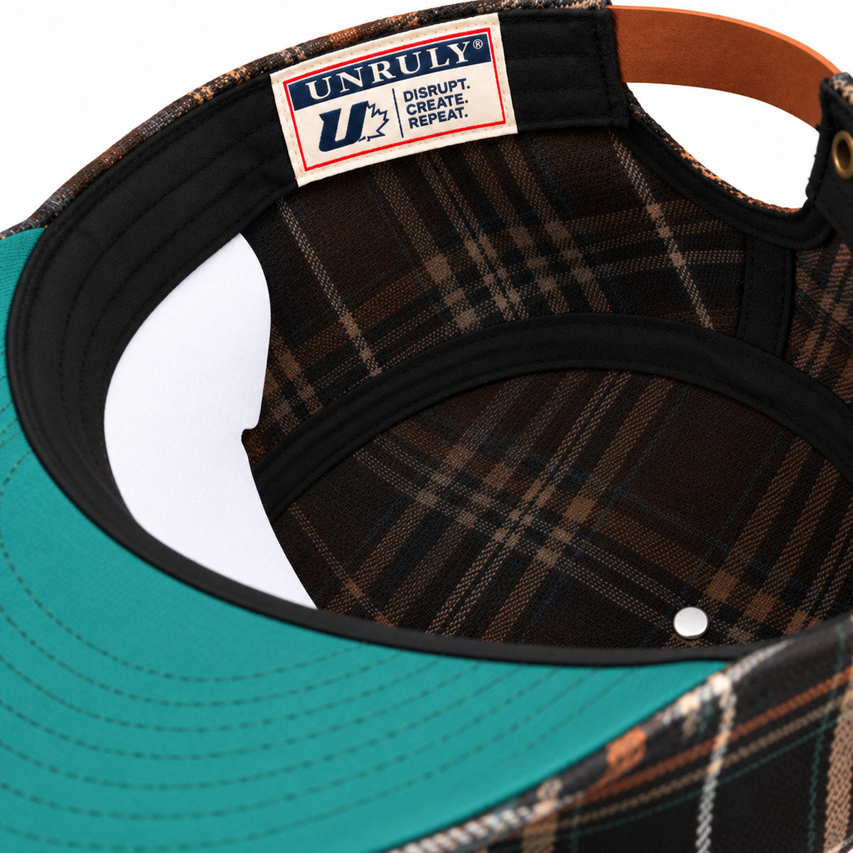 Brown Plaid Ballcap