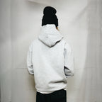 "I'M BORING BABY" PULLOVER HOODIE (HEATHER GREY)