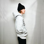"I'M BORING BABY" PULLOVER HOODIE (HEATHER GREY)
