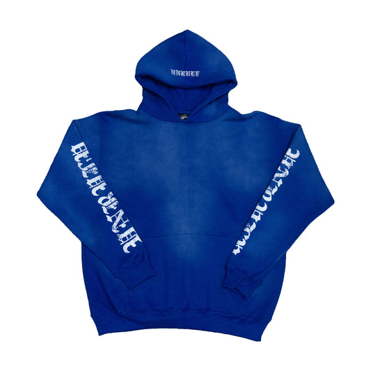 EAGLE PULLOVER HOODIE (WASHED-BLUE)