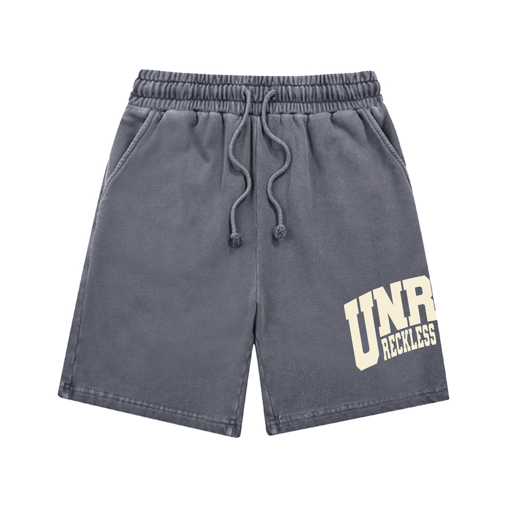 "VARSITY" SWEAT SHORTS (GRAY)